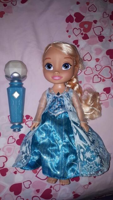elsa doll with microphone